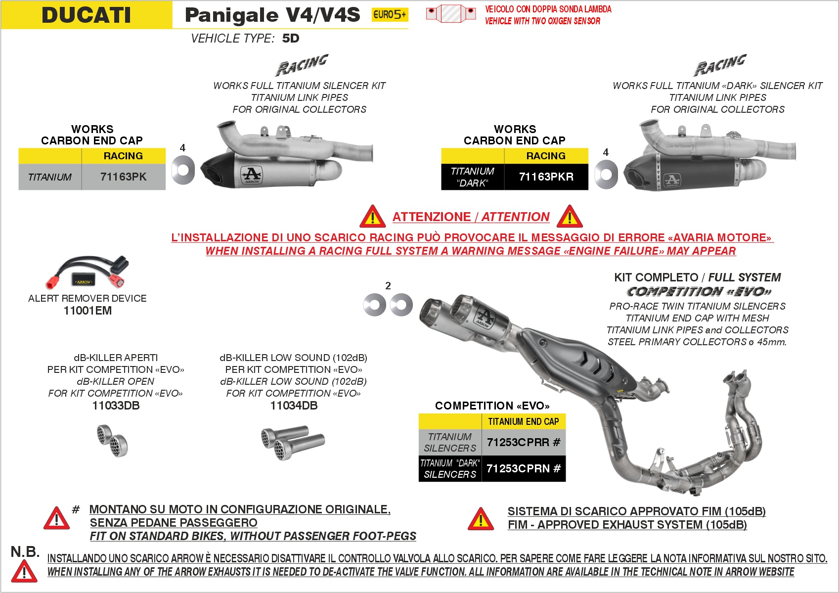 A.R.D. (Alert Remover Device) ARROW per Ducati Panigale V4 dal 2025.0 al 2026 - immagine 4