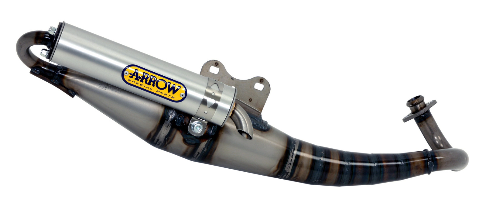 Marmitta scooter Extreme WHITE"" ARROW per Aprilia SR 50 STREET dal 2008.0 al 2009 - immagine 3