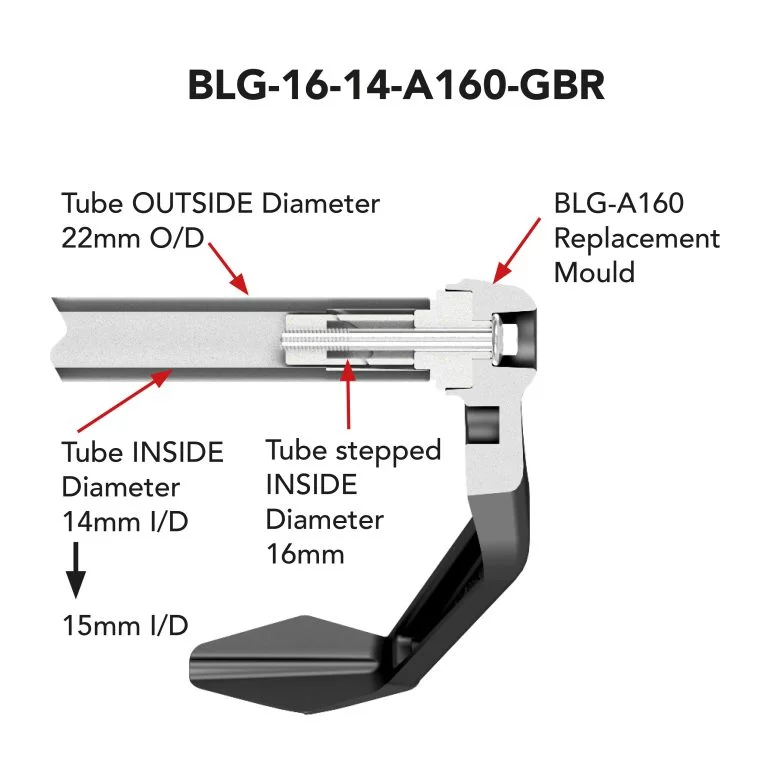 Protezione leva freno anteriore diametro 16mm - immagine 2