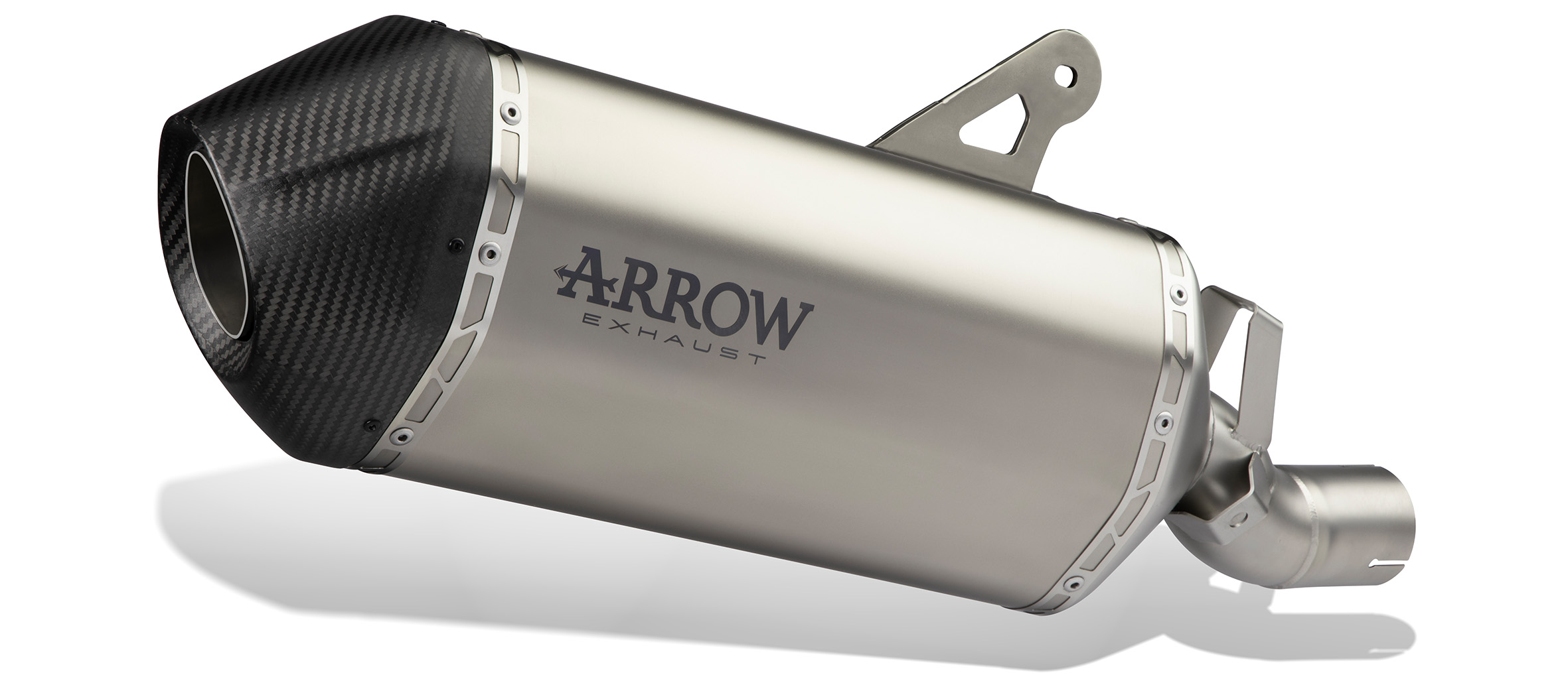 Terminale Sonora titanio con fondello carby ARROW per BMW F 850 GS dal 2021.0 al 2024