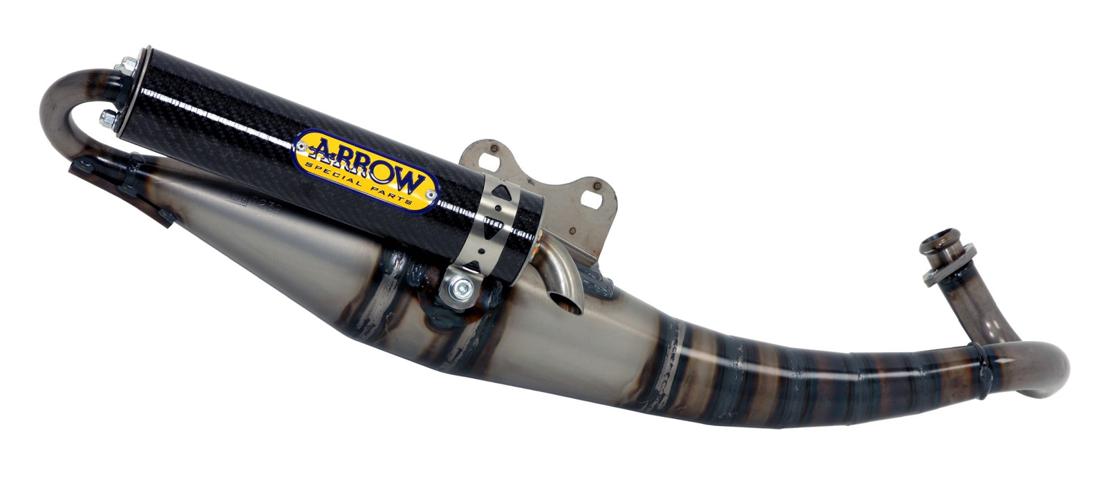 Marmitta scooter Extreme WHITE"" ARROW per Aprilia SR 50 STREET dal 2008.0 al 2009 - immagine 2
