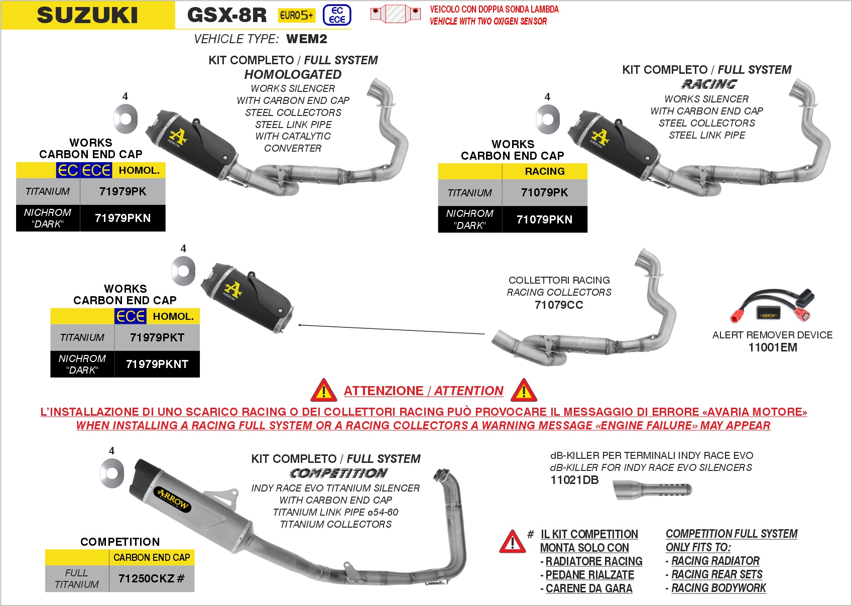 A.R.D. (Alert Remover Device) ARROW per Suzuki GSX-8R dal 2024.0 al 2026 - immagine 4