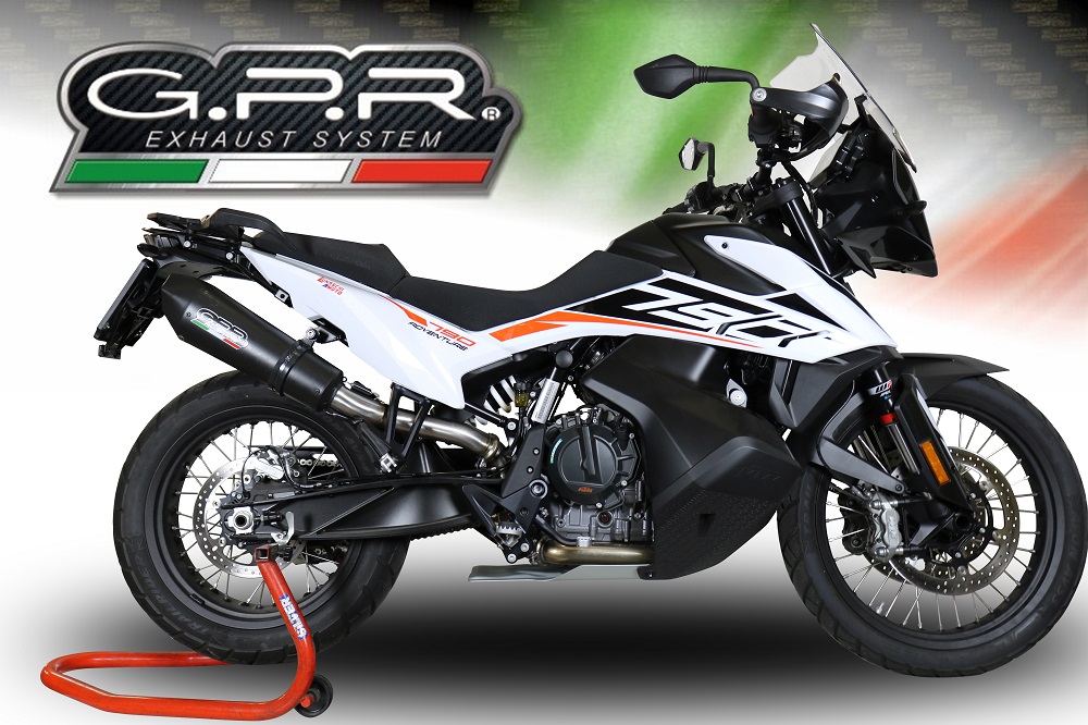 GPR New Grand Prix Evo Black Titanium PER Adventure 790 2021/2024 e5 DAL 2021 AL 2024 - immagine 4