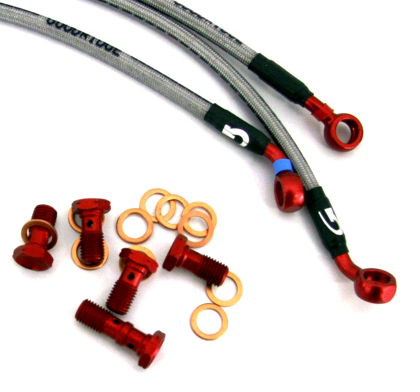 Goodridge Tubi Freno 3 vie - NO ABS Acciaio/Ergal per DUCATI 899 – F49669B